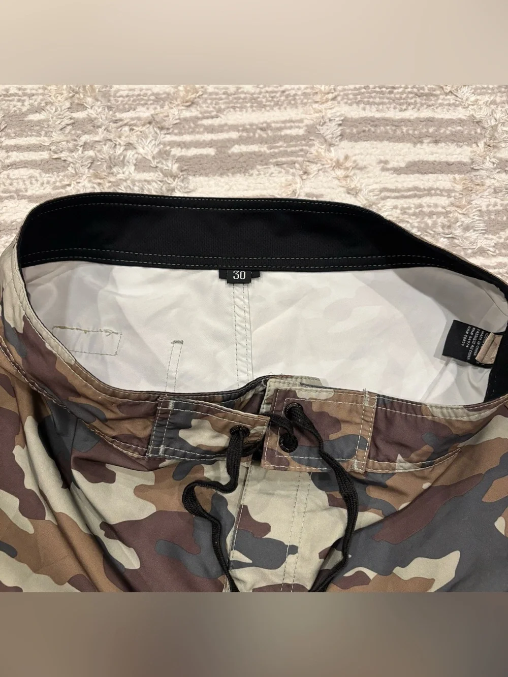 Stüssy Military Camo Board Shorts 10” Men’s 30 Gorp Outdoor Swim Water
